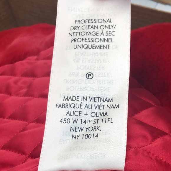 Alice + Olivia Montana Faux Fur coat. Size XS - Picture 8 of 8